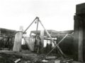 RM Schindler Studio Tilting a slab into place with the block and tackle ca. March 28 April 24 1922