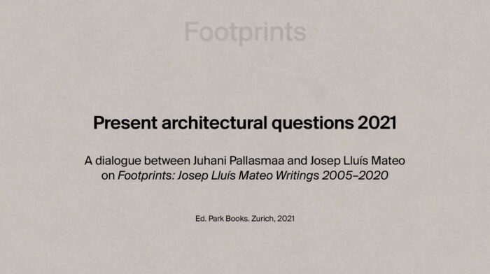 Present architectural questions 2021