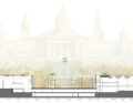 mateoarquitectura montjuic frontalsection
